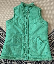 Women’s Winter Billabong Green Puffer Vest Size Medium - £12.78 GBP