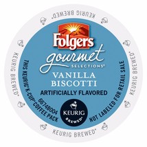Folgers French Vanilla Biscotti Coffee 24 to 144 Keurig K cups Pick Any Size - £19.20 GBP+