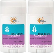 EARTH SCIENCE - Aluminum-Free Natural Lavender and Tea Tree Deodorant (2... - £26.37 GBP