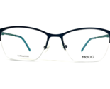 MODO Eyeglasses Frames 4239 PTRLM Blue Cat Eye Half Rim 54-16-140 - $163.76