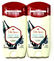 2 Pack Old Spice Triple Protection Anti Perspirant Deep Sea Ocean Elements 3.4oz - £23.97 GBP