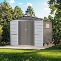 8x8FT Iron-Wood Combination Tool Shed – Nature &amp; Functionality Blended - $764.99