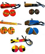 2 Pcs African Print Ankara Kente Choker Neck Piece &amp; earring Set - $20.58 CAD