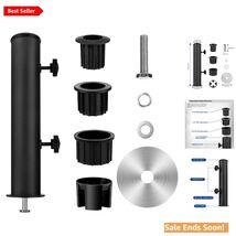 Stainless Steel Umbrella Tube Holder - Elegant Granite Base, Wind Resistant - $48.46