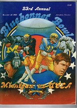 1981 Bluebonnet Bowl Game Program Michigan Wolverines UCLA Bruins - £116.96 GBP