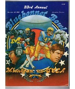 1981 Bluebonnet Bowl Game Program Michigan Wolverines UCLA Bruins - £117.32 GBP