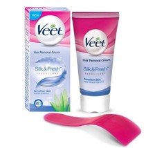 Veet Silk &amp; Fresh Hair Removal Cream, Sensitive Skin  50 g, Buy 2 Get 1 Free - £10.92 GBP