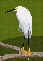 Pepita Needlepoint kit: Snowy Egret 2, 7&quot; x 10&quot; - £39.96 GBP+