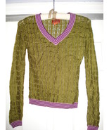 Missoni for Target Green &amp; Purple Sweater Size Small NWT - $666.38 MXN