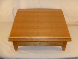 LOCAL PICKUP Mini Writing Desk W/one pull out drawer angled 26 x 23.5 x ... - $24.30