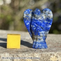 Certified Pocket Lapis Angel, Genuine Spiritual Healing Crystal - $15.31