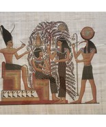 Ramses II &amp; The Tree of Life Atum Thoth Sestat Egypt Kemet Papyrus Art P... - $371.24