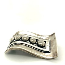 Vintage Signed Sterling J. Gomez Mexico Mid Century Modern Abstract Brooch Pin - £85.05 GBP