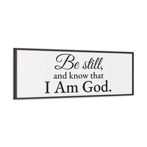  Be Still Psalm 46:10 White Bible Verse Canvas Christian Wall Ar - £85.66 GBP+