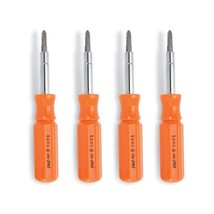 Lutz 6-in-One Pocket Size Orange Screwdriver, 26030 (Pack of 4) - £29.90 GBP