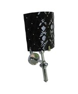 Murano Glass Black Diamond Swarovski Wall Sconce J &amp; J Designs Italy MOS... - €210,74 EUR