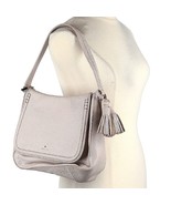 Kate Spade Cream Pebbled Leather Purse Shoulder Bag Tassel Orchard Stree... - $128.34 CAD