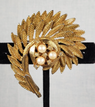 Vintage 1950&#39;s Barbara Reed Interchangeable Magne-Gem Gold Tone Brooch/P... - $92.37