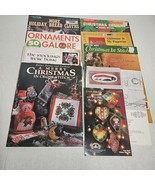 Christmas Cross Stitch Lot of 9 Leaflets/Charts/Books Ornaments Stockings - $18.98