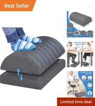 Ergonomic Gaming Footrest - Adjustable Height &amp; Memory Foam for Ultimate... - $44.50