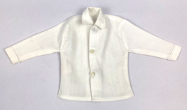 Vintage Mattel Ken Barbie White Long Sleeve Shirt 1960&#39;s Rare No Pocket 2 Button - £37.74 GBP