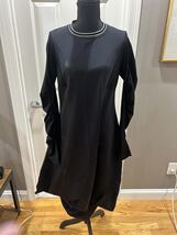 HIGH tech Black Long Sleeve Dress with Ruffle Detail - $99.00