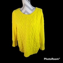 Womans Loft Wool/Cotton Blend Cable Knit Sweater Size XL - £16.05 GBP