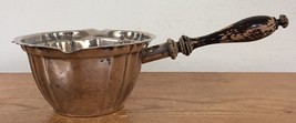 Vtg Antique Fisher Duncan Silverplate EPC K109 Sauce Gravy Boat Pot Wood... - $39.99