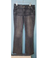 Chico&#39;s Platinum Denim Blue Jeans Rhinestones Embellished Size 0 Reg(S) ... - £12.46 GBP