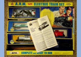 Vintage Ahm Ho Scale DIESEL-ELECTRIC Indus.Locomotive Set w/BOX Prr,B&amp;O Train - £69.59 GBP
