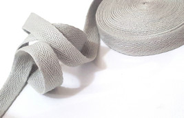3/8 inch / 10mm wide 10yd Marble Gray Cotton Twill Ribbon Binding Tape TR36 - £7.10 GBP