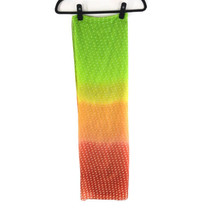 Womens Scarf Wrap Rectangle Ombre Polka Dot Sheer Red Orange Green 73.5x... - £7.69 GBP