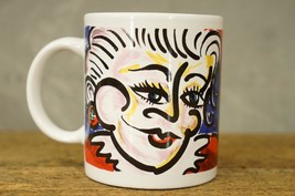 Pop Art Christmas Coffee Mug Cup Mrs Santa Claus Lemley Graphic - £10.23 GBP