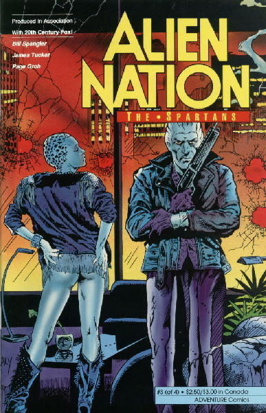 Alien Nation: The Spartans Comic Book #3, Adventure Comics 1990 VERY FINE- - $1.99