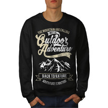 Nature Adventure Mountain Jumper  Men Sweatshirt - £14.93 GBP