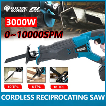 10000Spm Electric Reciprocating Saw Cordless Rechargeable Multifunction Saw - $86.99