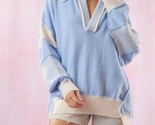 Peach Love Collared Oversized Sweater Size S - $39.60