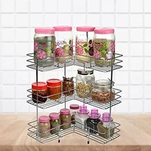 3 Shelf Fruit and Vegetable Stainless Steel Multipurpose Stand Basket Trolley St - £95.07 GBP
