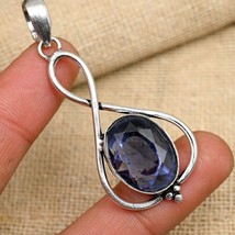 Iolite Gemstone 925 Silver Pendant Handmade Jewelry Birthday Gift For Women - £5.67 GBP