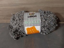 Caron Simply Soft Yarn Boucle Heather Grey 5 Bulky 1 Skein 38 Yards 3oz - $9.50