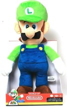 1 World Of Nintendo Super Mario Official Licensed Product Luigi Jumbo Plush - $89.99