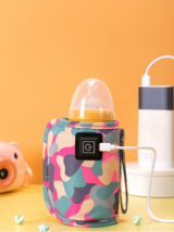 Portable Bottle Warmer Milk Bottle Heater Travel Bag Pouch Portable Feeding USB - £7.58 GBP