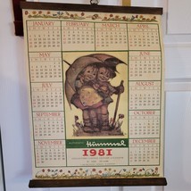 Vintage Hummel 1981 Collectors Linen Calendar with Certificate of Authen... - $67.46