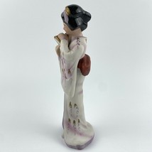 Vintage Capodimonte Porcelain Drum Lady Figurine Floral Made In Korea 7&quot; Tall - £13.23 GBP