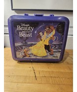 Disney Beauty and the Beast Aladdin Brand Lunch Box From The 90’s. With ... - $11.87