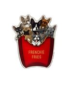 French Bulldog &amp; French Fries Sticker - Perfect for Car, Fridge, Laptop - $123.11 MXN