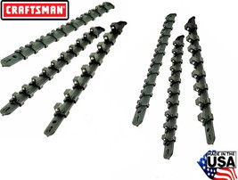 6pc Craftsman Socket Holder Rails Racks 1/4 3/8&quot; 1/2&quot; Mountable Usa Made Black - £55.94 GBP
