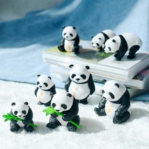 Micro Panda Carving,Miniature Panda,Clay Animal Figurine,Tiny Little Min... - $593.03 MXN