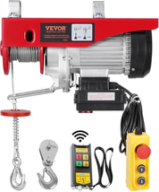 Electric Winch with 328 Ft Wireless &amp; 14 Ft Wired Remote Control, 40 Ft Single C - $298.92