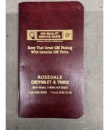 Chevy Dealer Promotional Date Book Rosedale Chevrolet GMC Roseville Minn... - $25.39 CAD